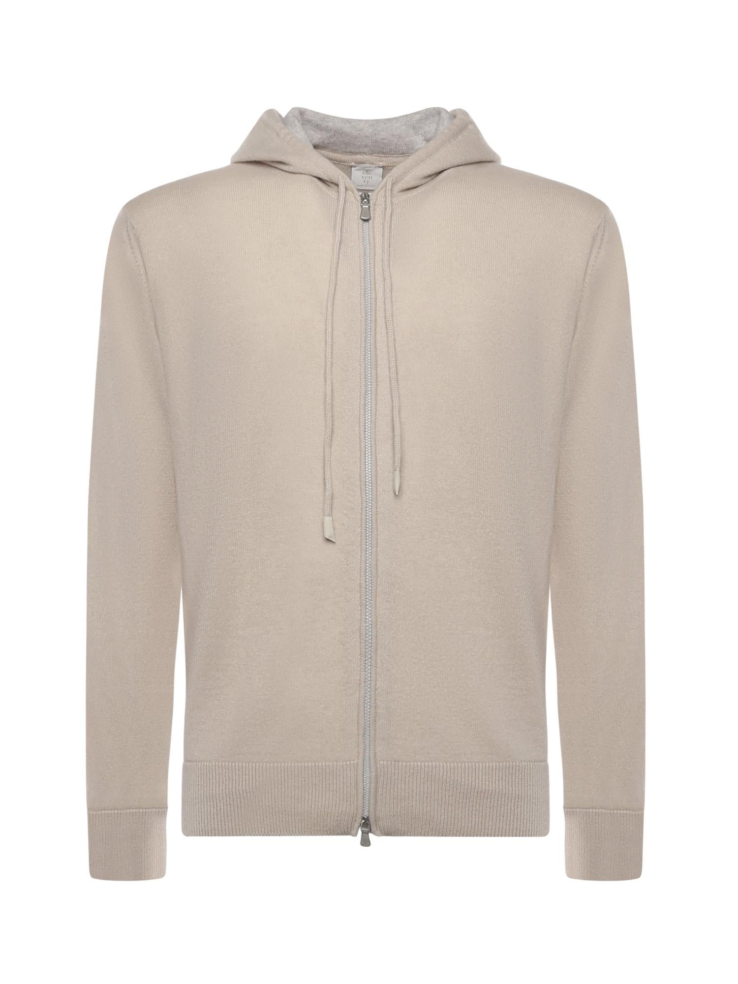 Felpa con zip in cashmere L76MAGL20MAG0L013 02N-13 ELEVENTY 