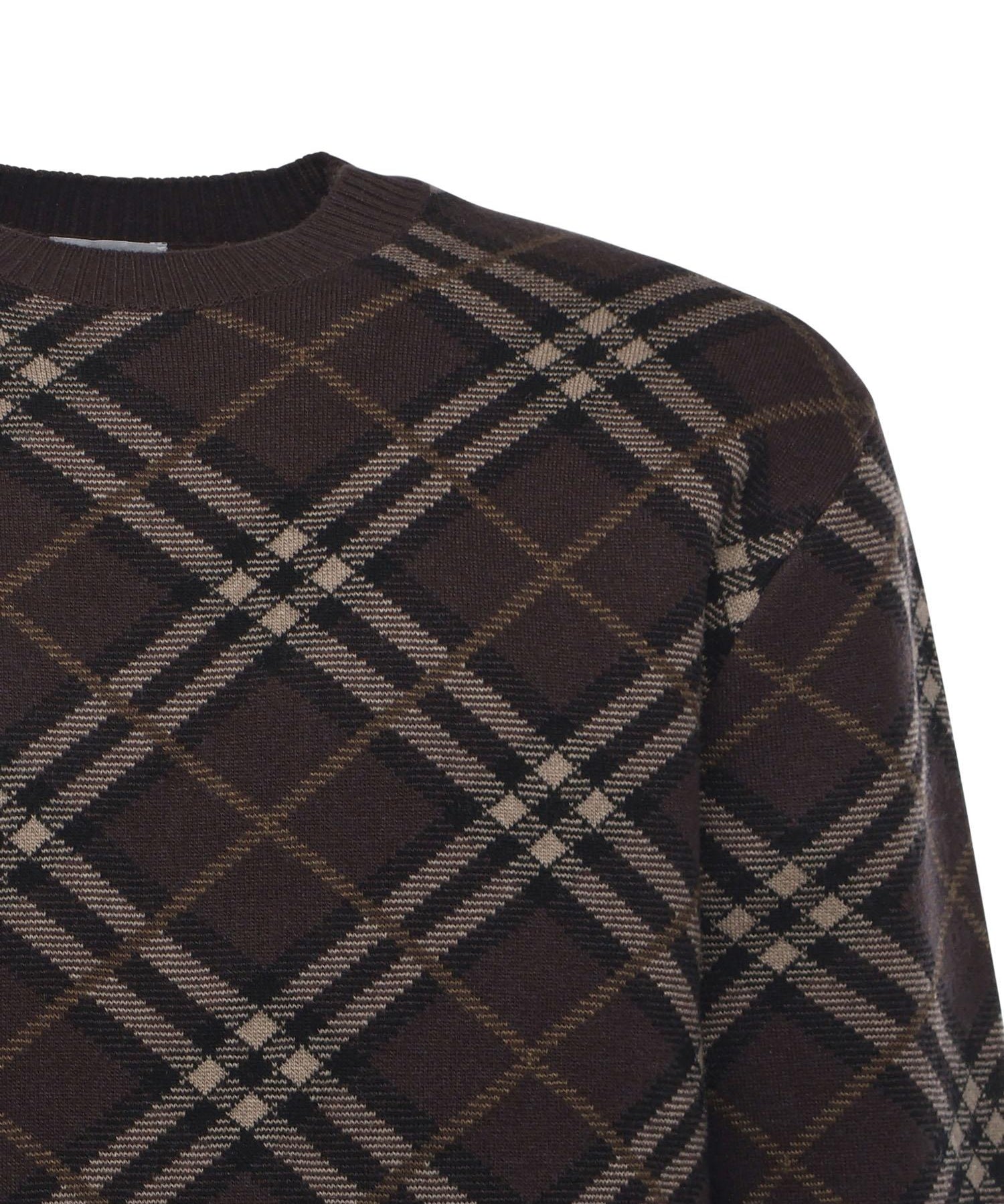 Maglione in lana e cashmere Check 8115704 B2412 BURBERRY 
