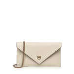 Bustina in pelle con logo Love Birds 105347 A0F1Z14Q PINKO 