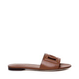 Slide in pelle di vitello e logo CQ0436 AY32981236 DOLCE & GABBANA 