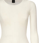 Maglia semitrasparente a costine 102977 A1NDZ09 PINKO 