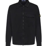 Overshirt in raso di cotone con logo L1S151200015 S0012V0029 STONE ISLAND 
