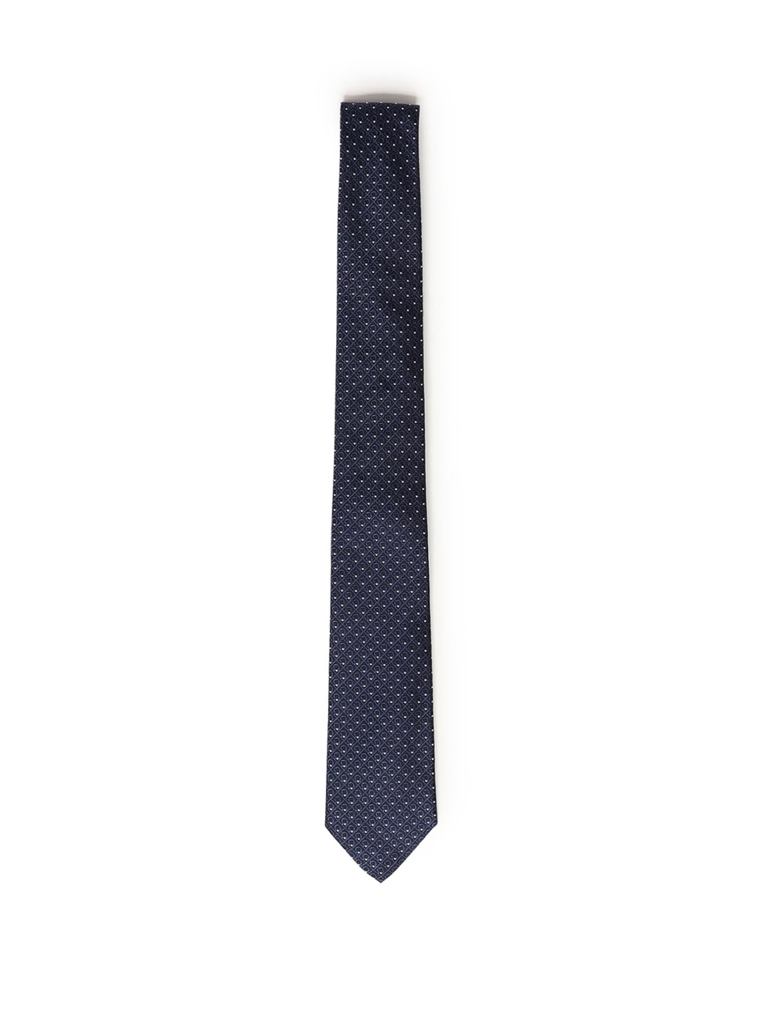 Cravatta in seta con stampa 351355 789250001 FERRAGAMO 
