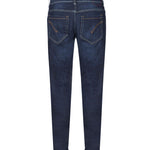 Pantaloni George skinny in cotone e lyocell<BR/> UP232 DS0345UHR2800 DONDUP 