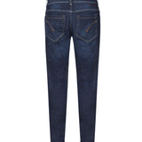 Pantaloni George skinny in cotone e lyocell<BR/> UP232 DS0345UHR2800 DONDUP 