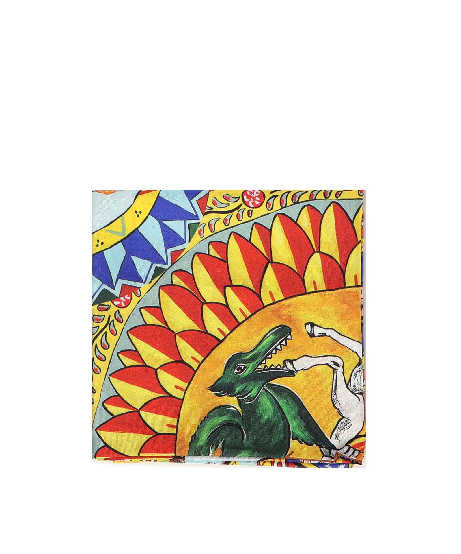 Foulard con stampa Carretto FN086R FI1T4HH98D DOLCE & GABBANA 