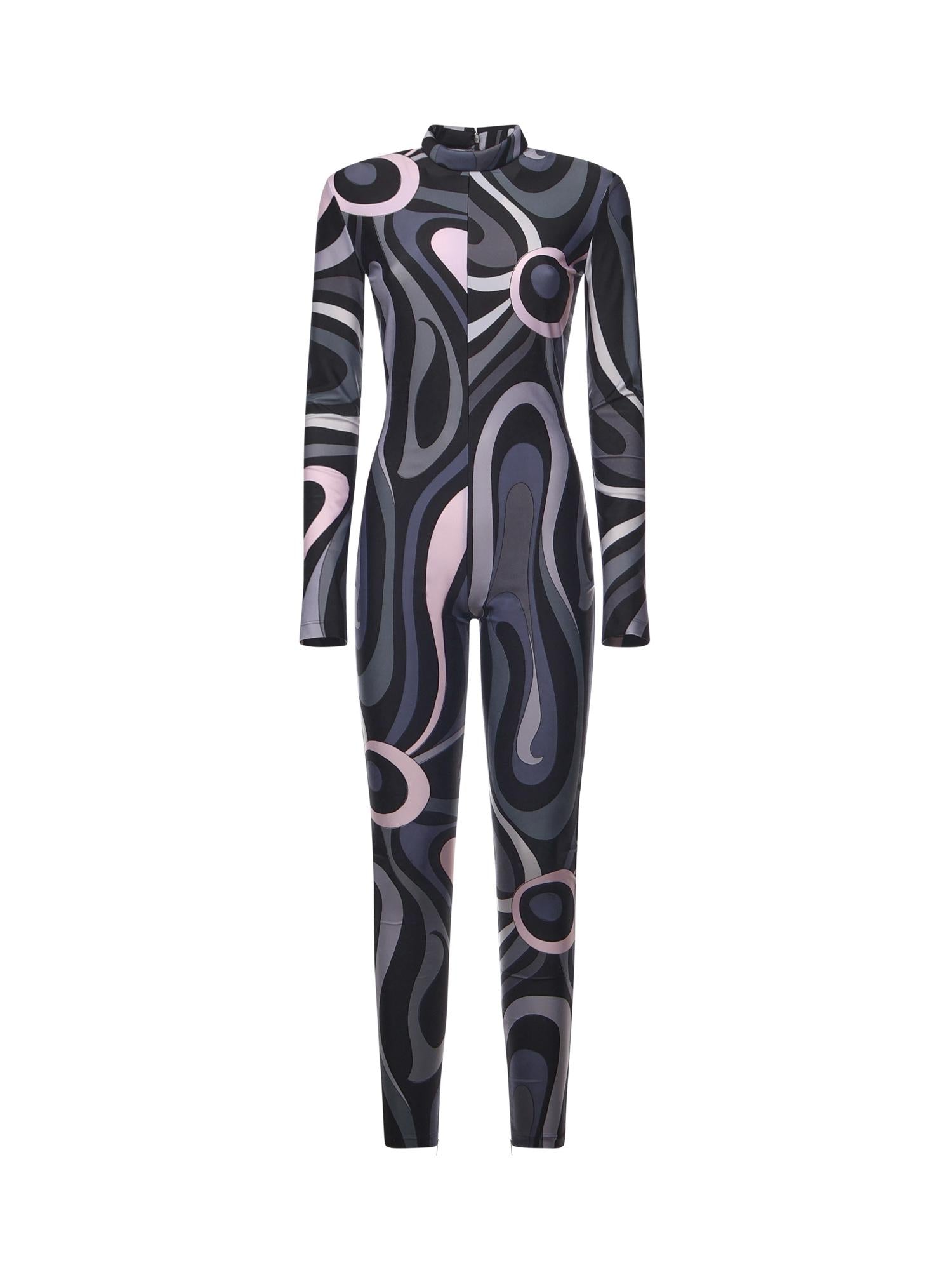 Jumpsuit in lycra con stampa Marmo 5UJI40 5U765002 PUCCI 