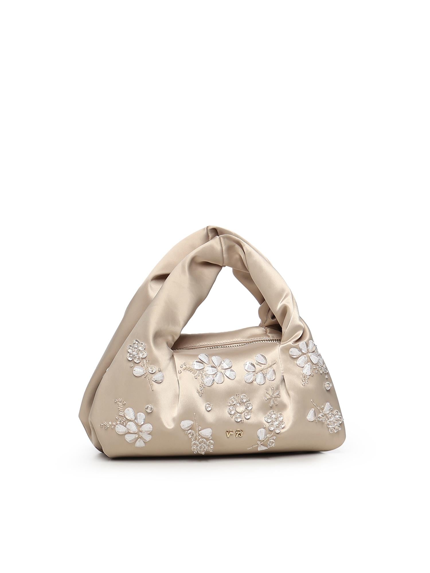 Mini bag con applicazioni floreali 73BS9MZ01 KAYLACHAMPAGNE V° 73 