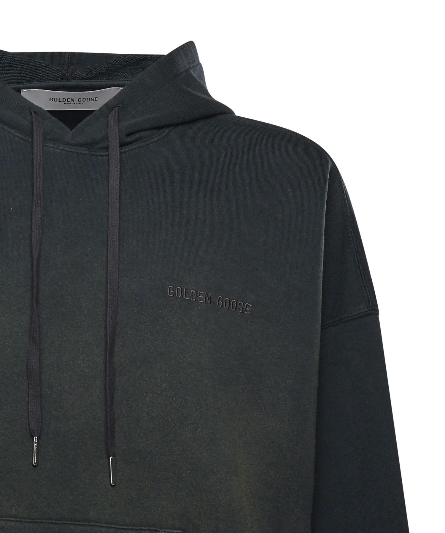 Felpa con cappuccio in cotone GUP01932 P00214690498 GOLDEN GOOSE 