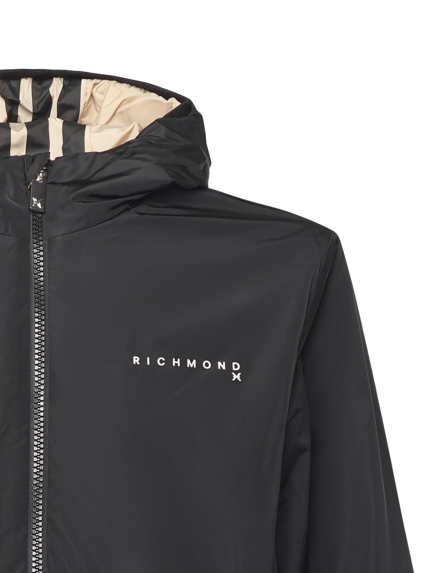 Giubbotto Samari reversibile in nylon UMA25044GB IRISH CREAM RICHMOND X 