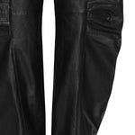 Pantaloni cargo in pelle 116170 100 ROTATE 