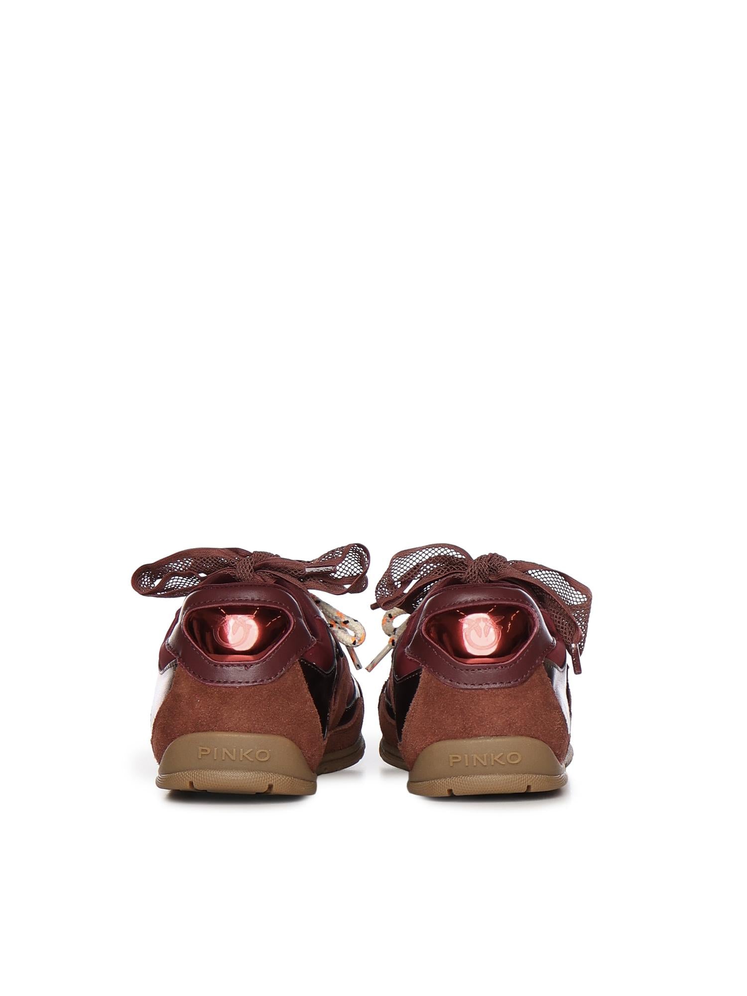 Sneakers con lacci doppi e applicazioni gioiello SS0185 P076CR8 PINKO 