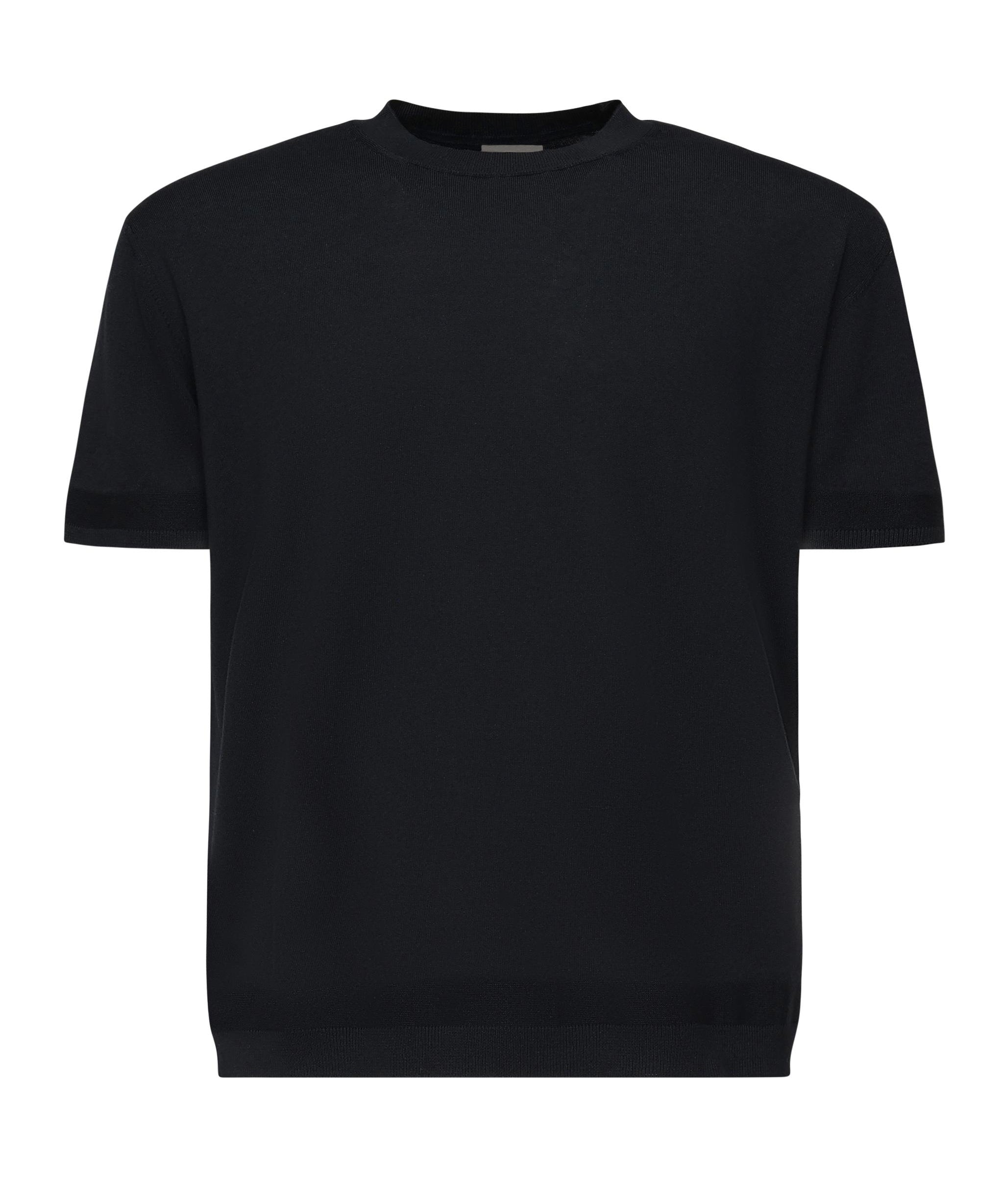 T-shirt in maglia di cotone e seta<BR/> K10919C00011 M6329742 MONCLER 