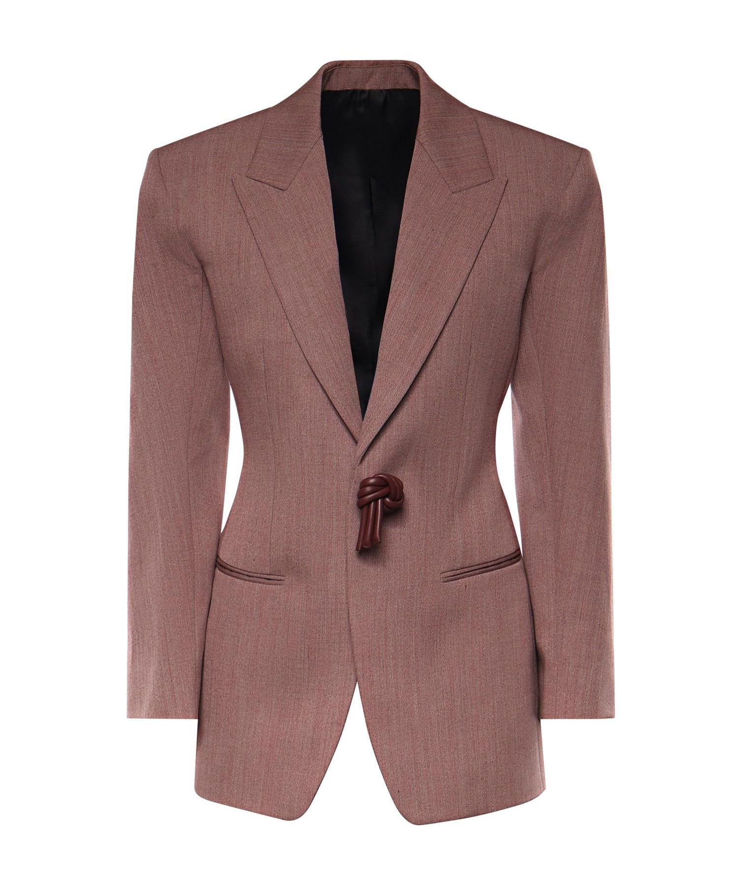 Giacca in lana e lino mélange 861430 V6DL05117 BOTTEGA VENETA 