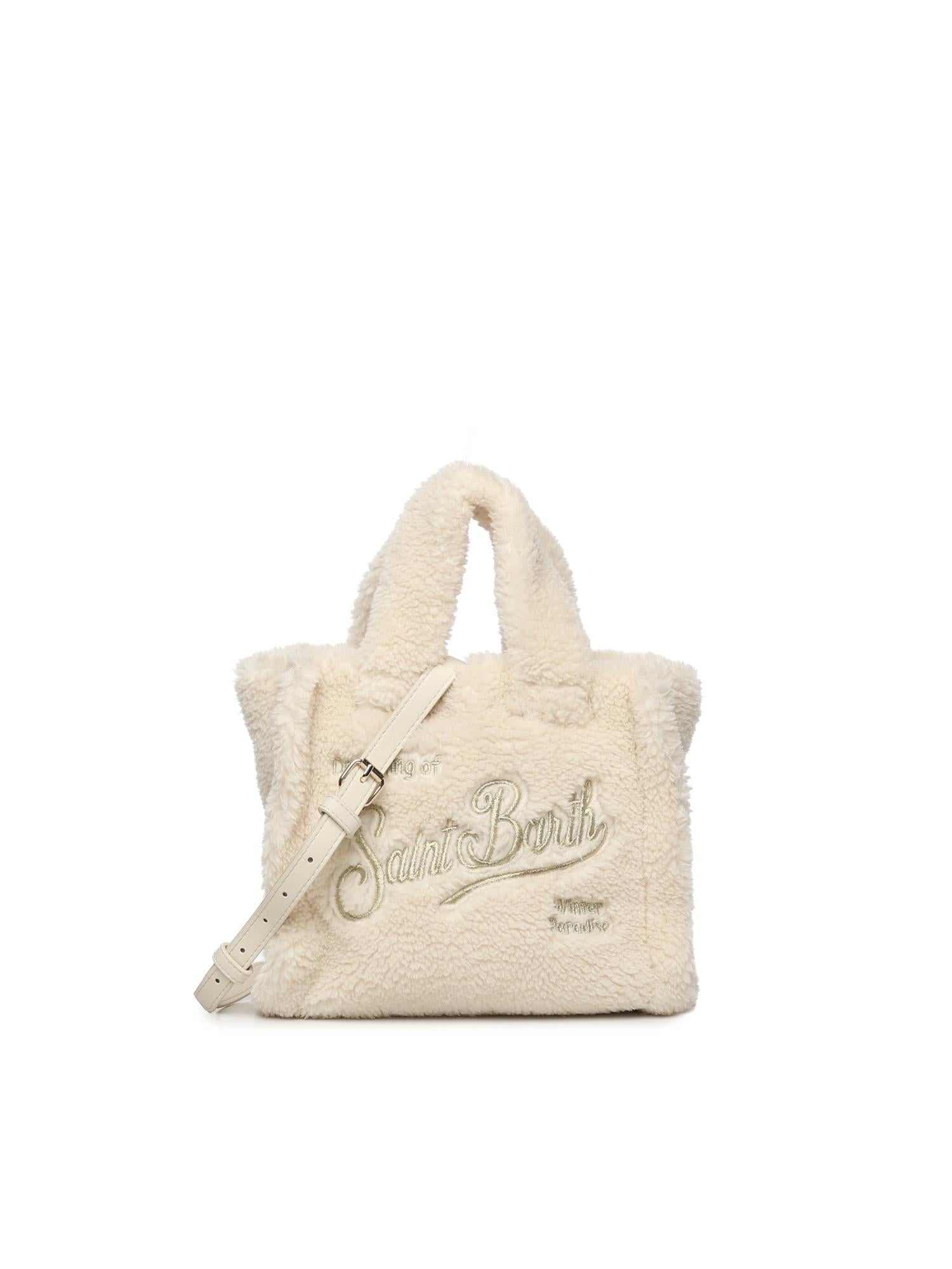 Mini bag Vanity teddy con logo VAMI029 01346I MC2 SAINT BARTH 