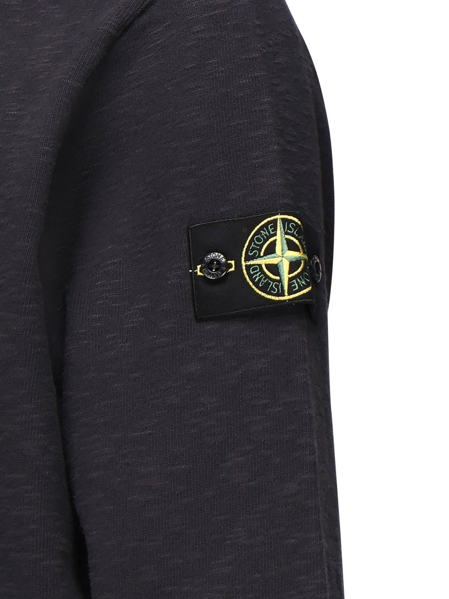 Felpa con logo in jersey di cotone K2S156100053 S0238V0026 STONE ISLAND 
