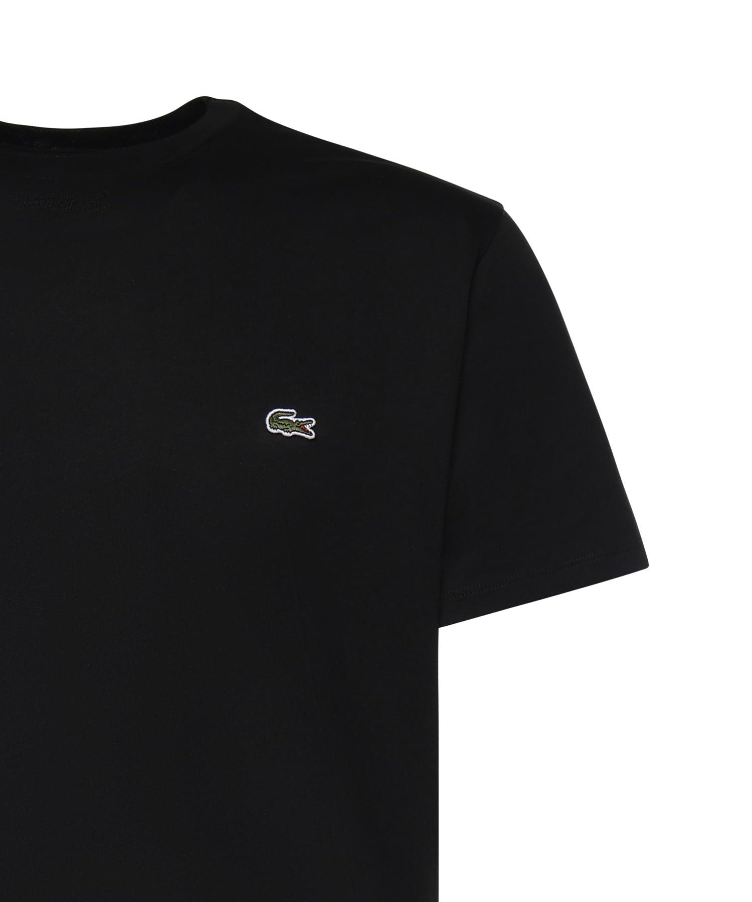 T-shirt in cotone con logo<BR/> TH6709 031 LACOSTE 