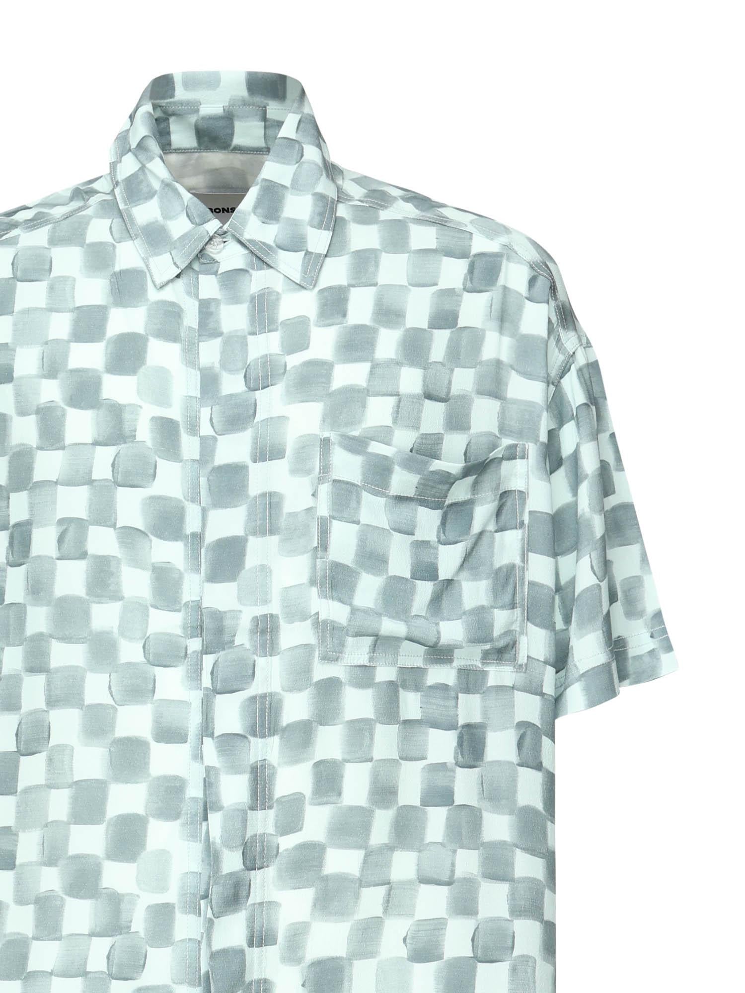Camicia cropped Acquerello<BR/> SH002004 BLUCLR BONSAI 