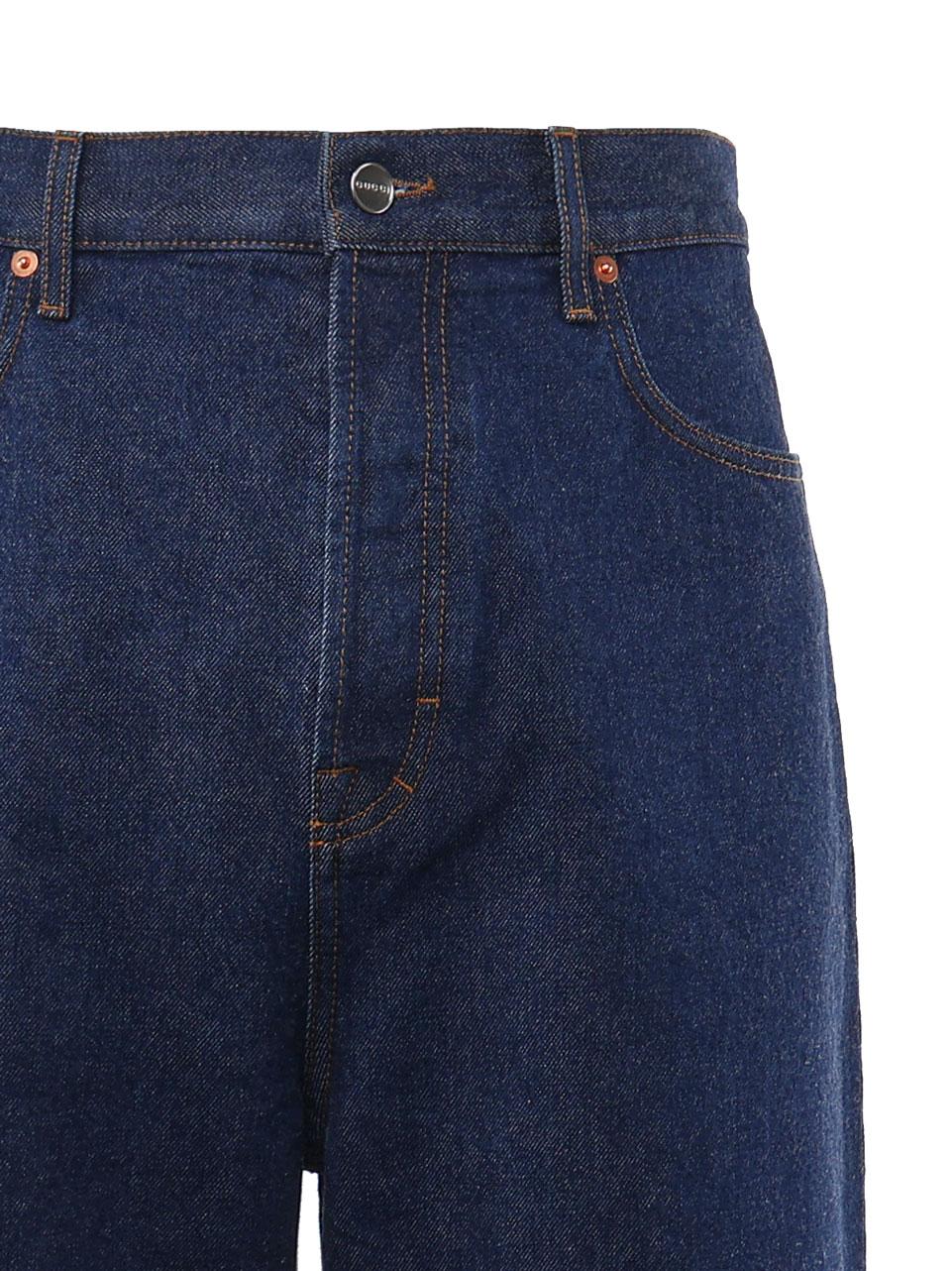 Jeans baggy in denim di cotone 798228 XDCYY4100 GUCCI 