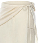 Gonna lunga drappeggiata con perline 305426  MAGDA BUTRYM 