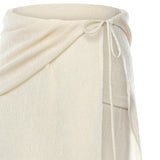 Gonna lunga drappeggiata con perline 305426  MAGDA BUTRYM 