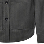 Camicia Tobhias in lana TOBHIAS GRIGIO GIULIANO GALIANO 