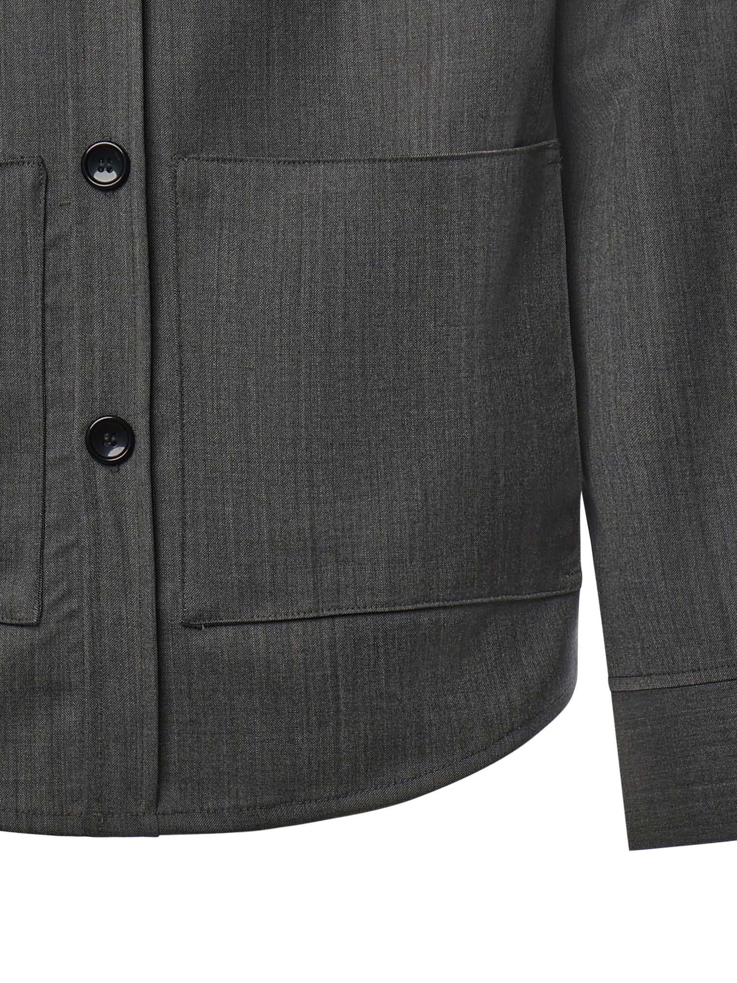 Camicia Tobhias in lana TOBHIAS GRIGIO GIULIANO GALIANO 