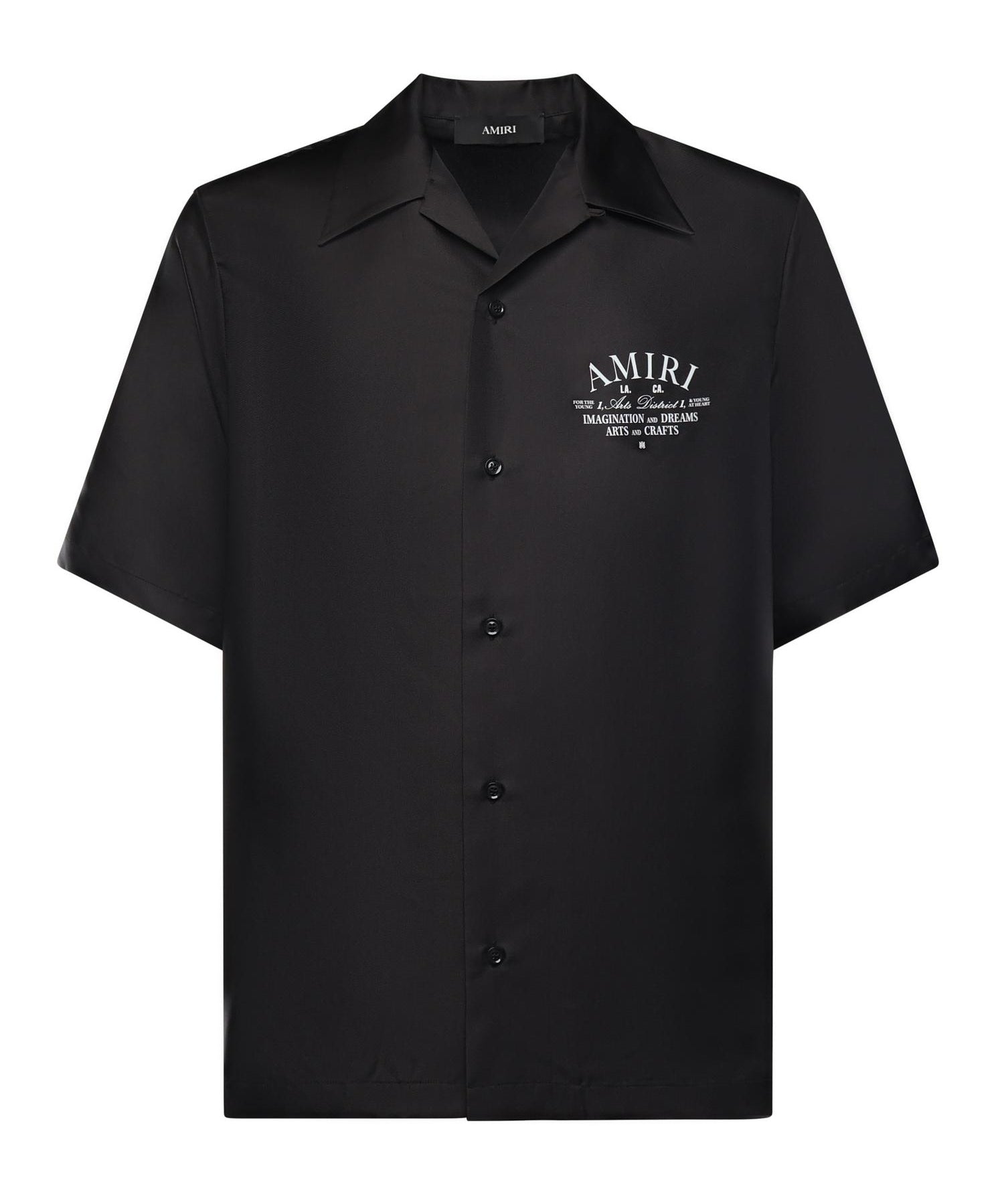 Camicia bowling con logo AMSTBW1018 001 AMIRI 