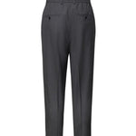 Pantaloni in lana vergine DOMINIQUE WMLGRIGIO SCURO MELANGE BEABLE 