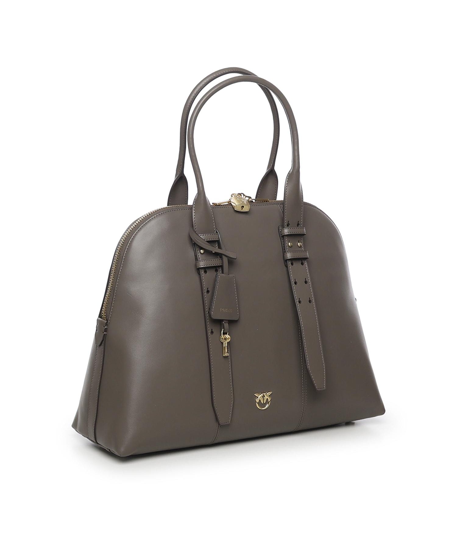 Borsa bowling a mano Escape Bag maxi in pelle<BR/> 105172 A0QOK33V PINKO 