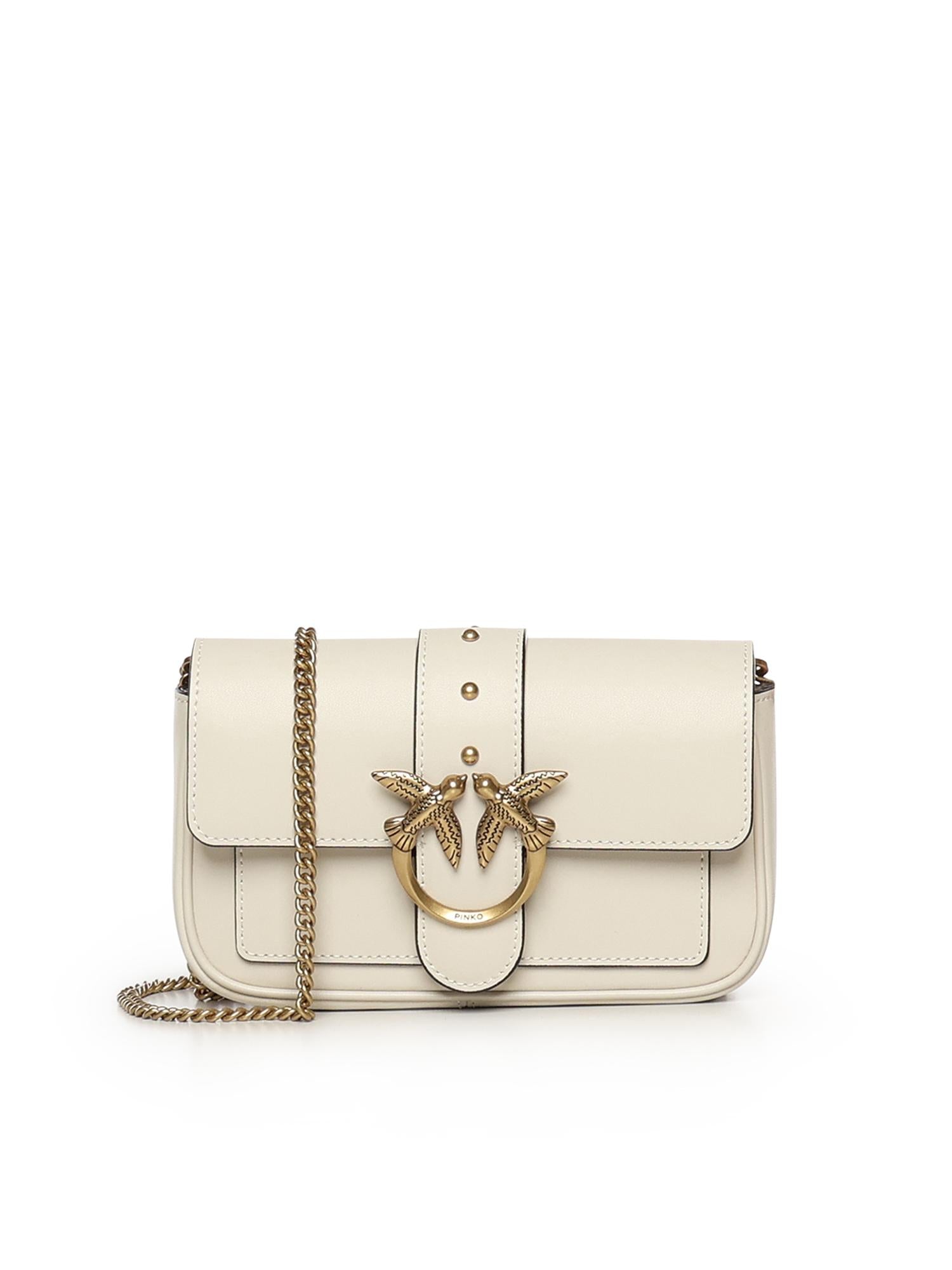 Borsa piccola pocket Love Bag One Simply in pelle 100061 A0F1Z14Q PINKO 
