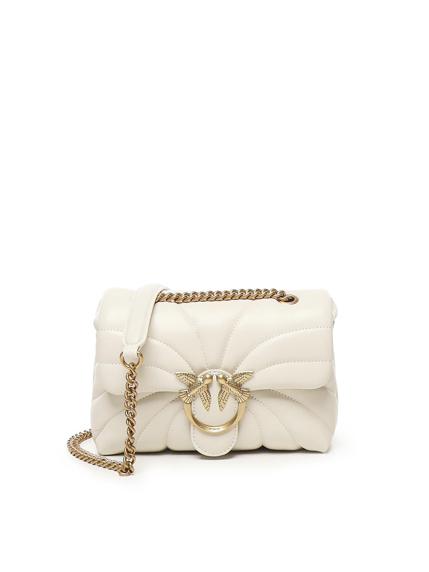 Mini borsa Love Bag Puff Butterfly a tracolla in nappa 100039 A1EXZ14Q PINKO 