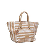 Borsa Shopping Stefanie 73BS8ZL01 STEFANIECUOIO/BIANCO V° 73 