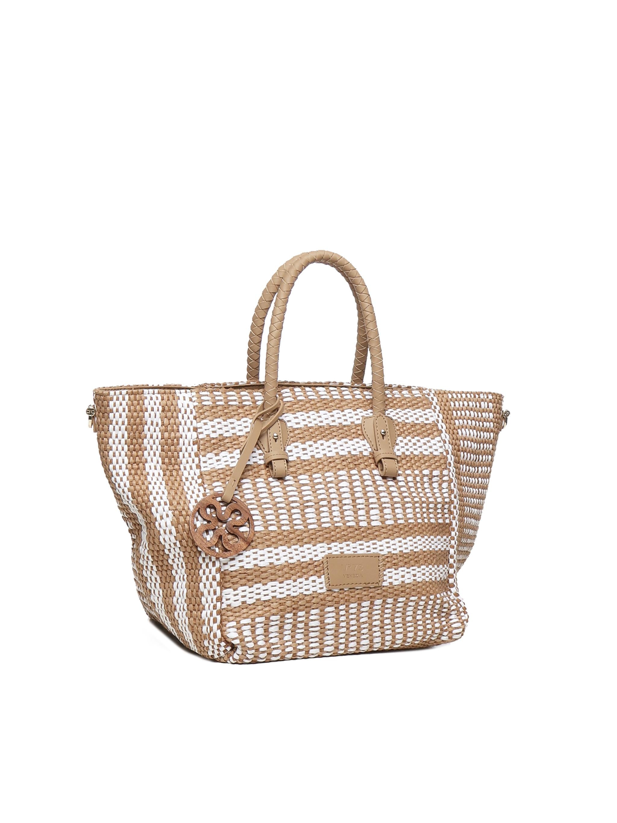 Borsa Shopping Stefanie 73BS8ZL01 STEFANIECUOIO/BIANCO V° 73 