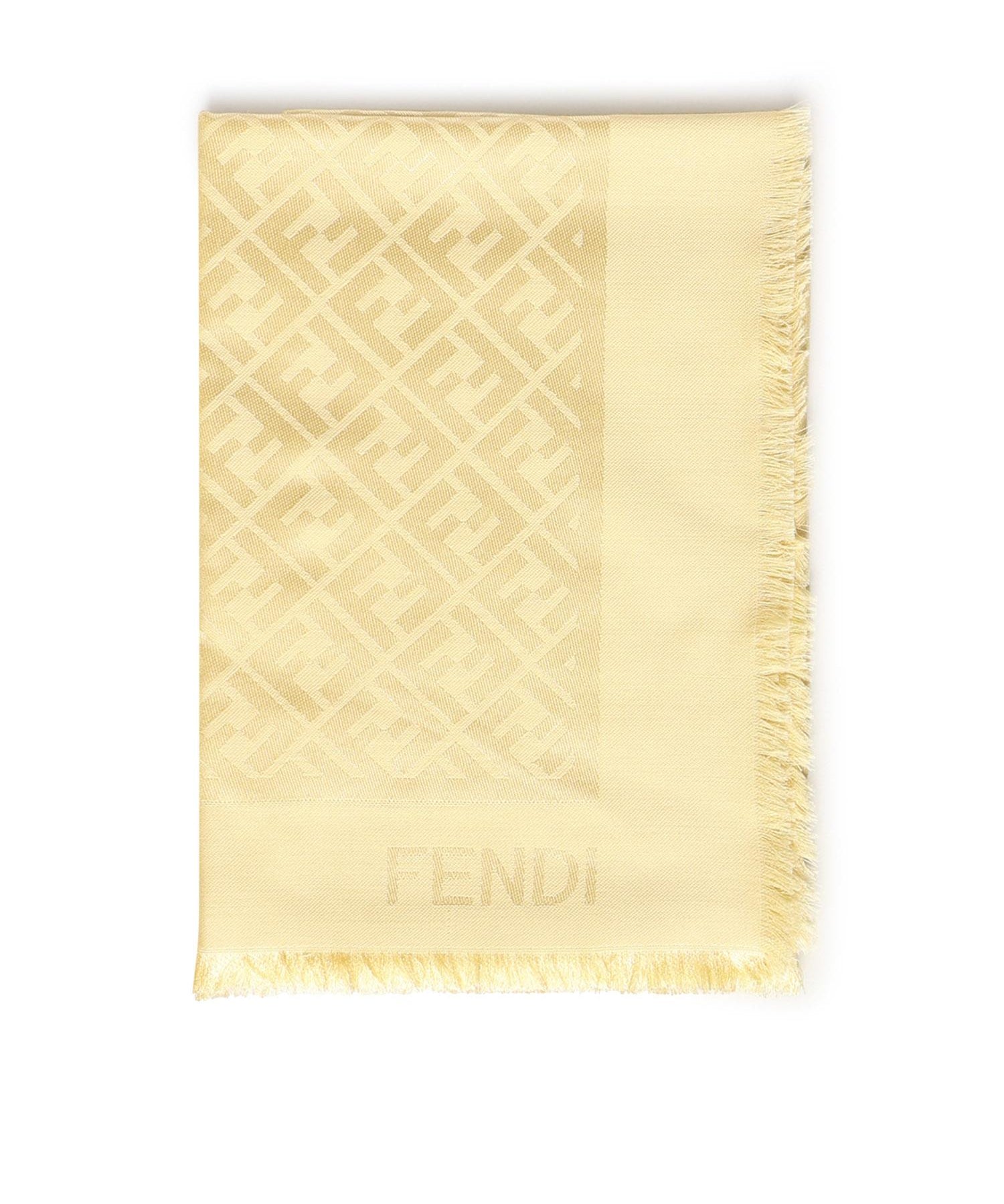 Scialle in seta e lana FF jacquard FXT069 AJW7F1WNP FENDI 