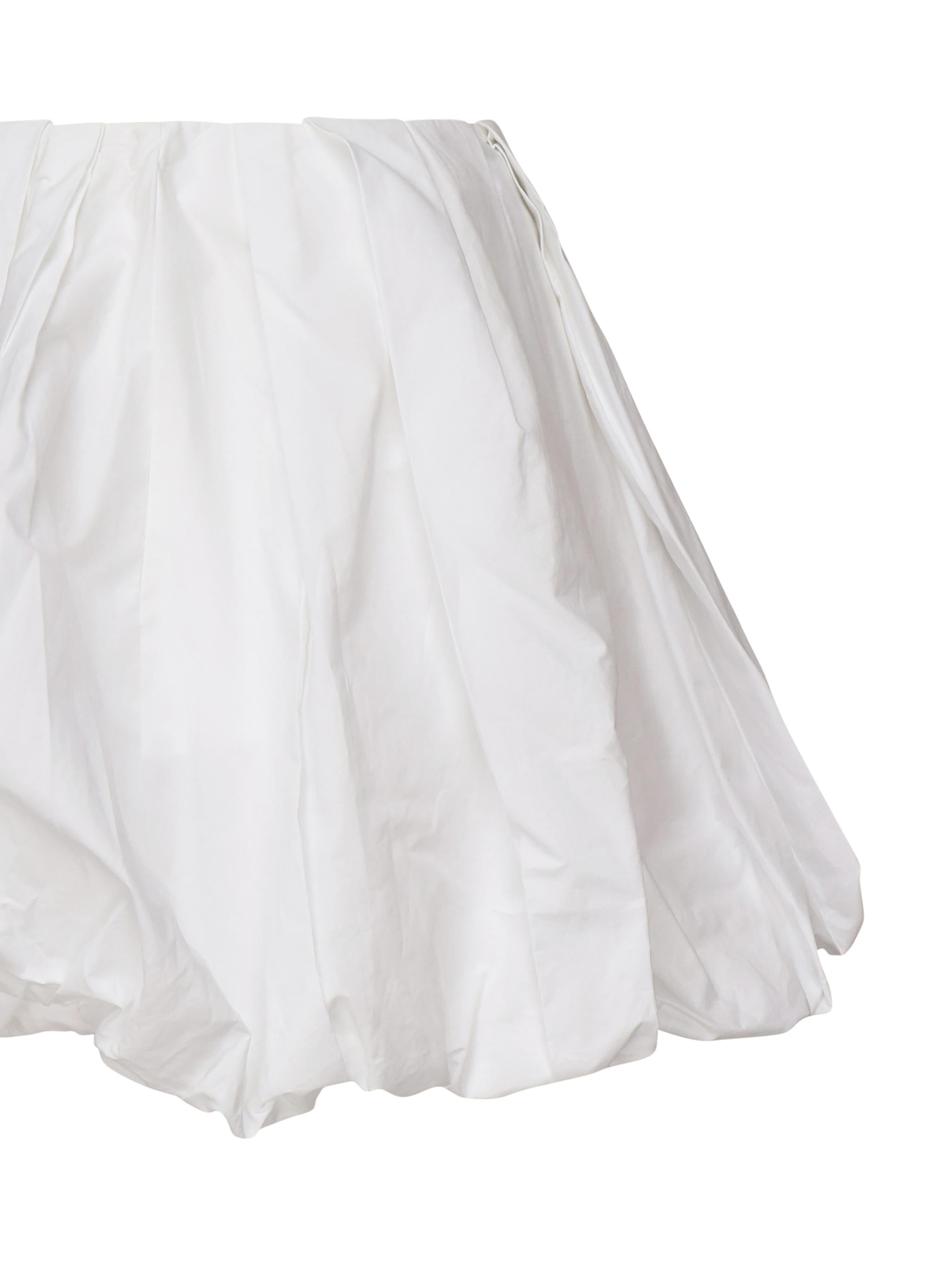 Minigonna balloon in popeline 105183 A2LDZ04 PINKO 