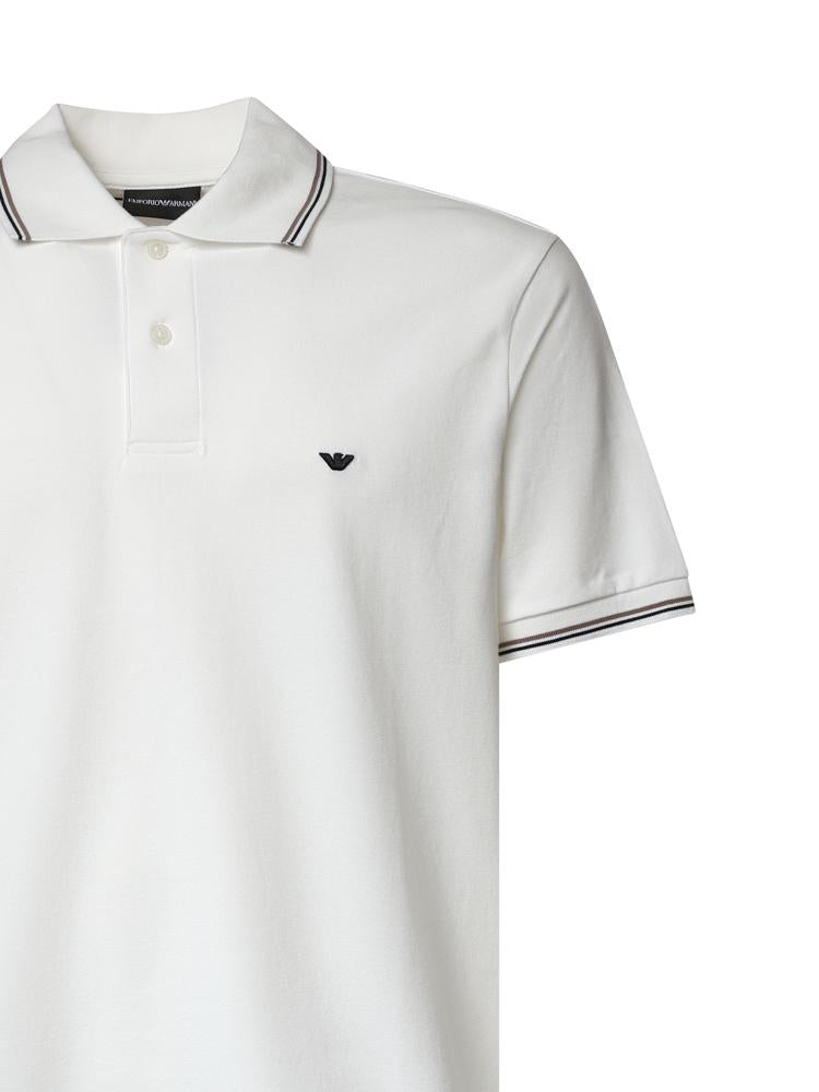 Polo in cotone con logo AF23090 EM004607U0003 EMPORIO ARMANI 