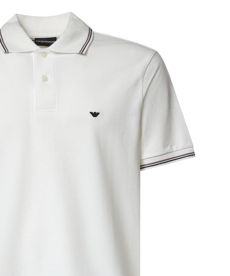 Polo in cotone con logo AF23090 EM004607U0003 EMPORIO ARMANI 