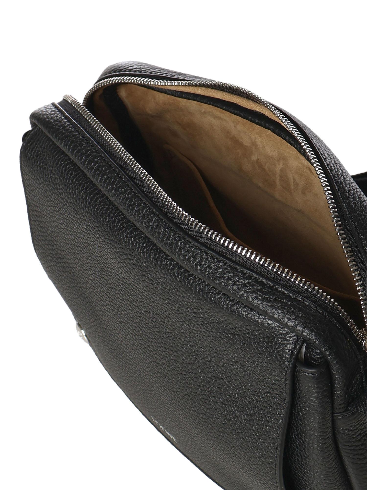 Borsa a tracolla Pebble media in pelle di vitello BANBA73X05 1100 LOEWE 