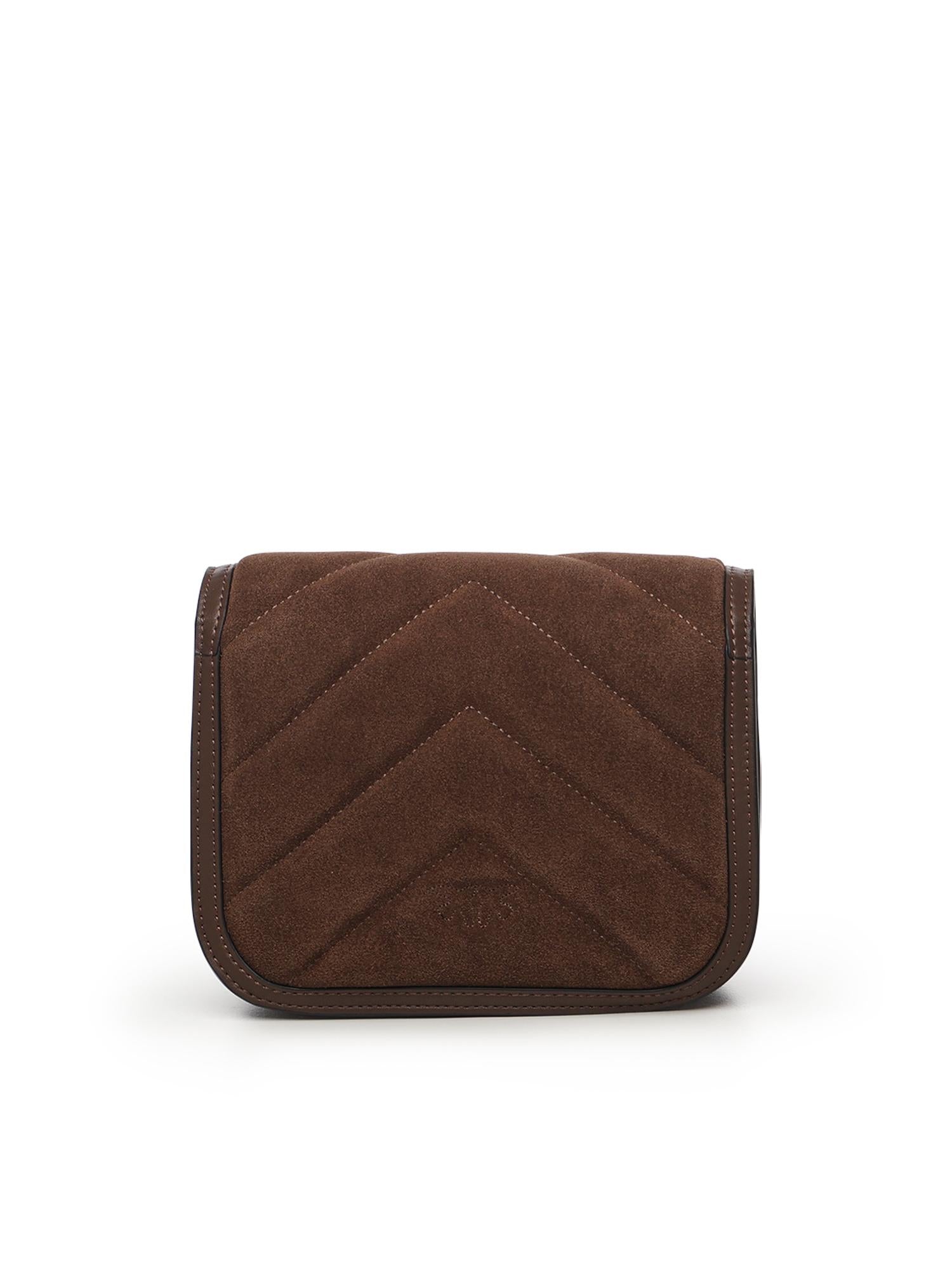 Borsa a spalla piccola Mini Love Bag Box in pelle scamosciata<BR/> 104297 A2JHL74V PINKO 