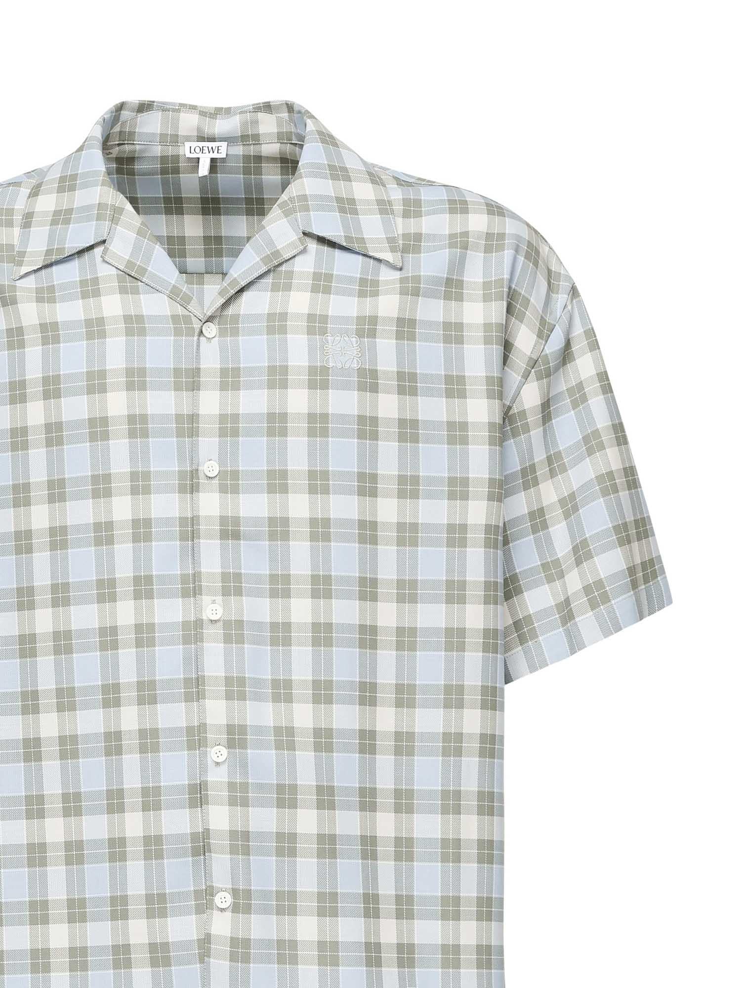 Camicia a maniche corte in misto lana H526Y05WF0 5149 LOEWE 