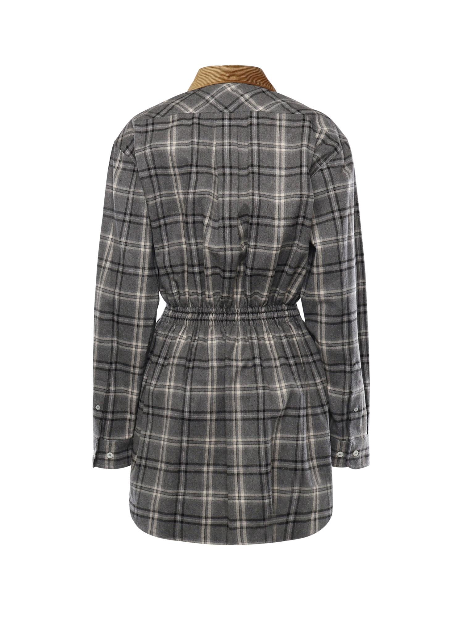 Abito corto in flanella MF6159 1807F0480 MIU MIU 