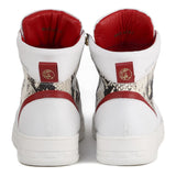 SNEAKERS 1990 BIANCHE E PITONATE IN PELLE AI 2020 1990 PYTONWHITE-GREY GIULIANO GALIANO 