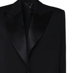 Blazer con rever in satin 1457208001 BLACK MAGDA BUTRYM 