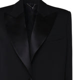 Blazer con rever in satin 1457208001 BLACK MAGDA BUTRYM 