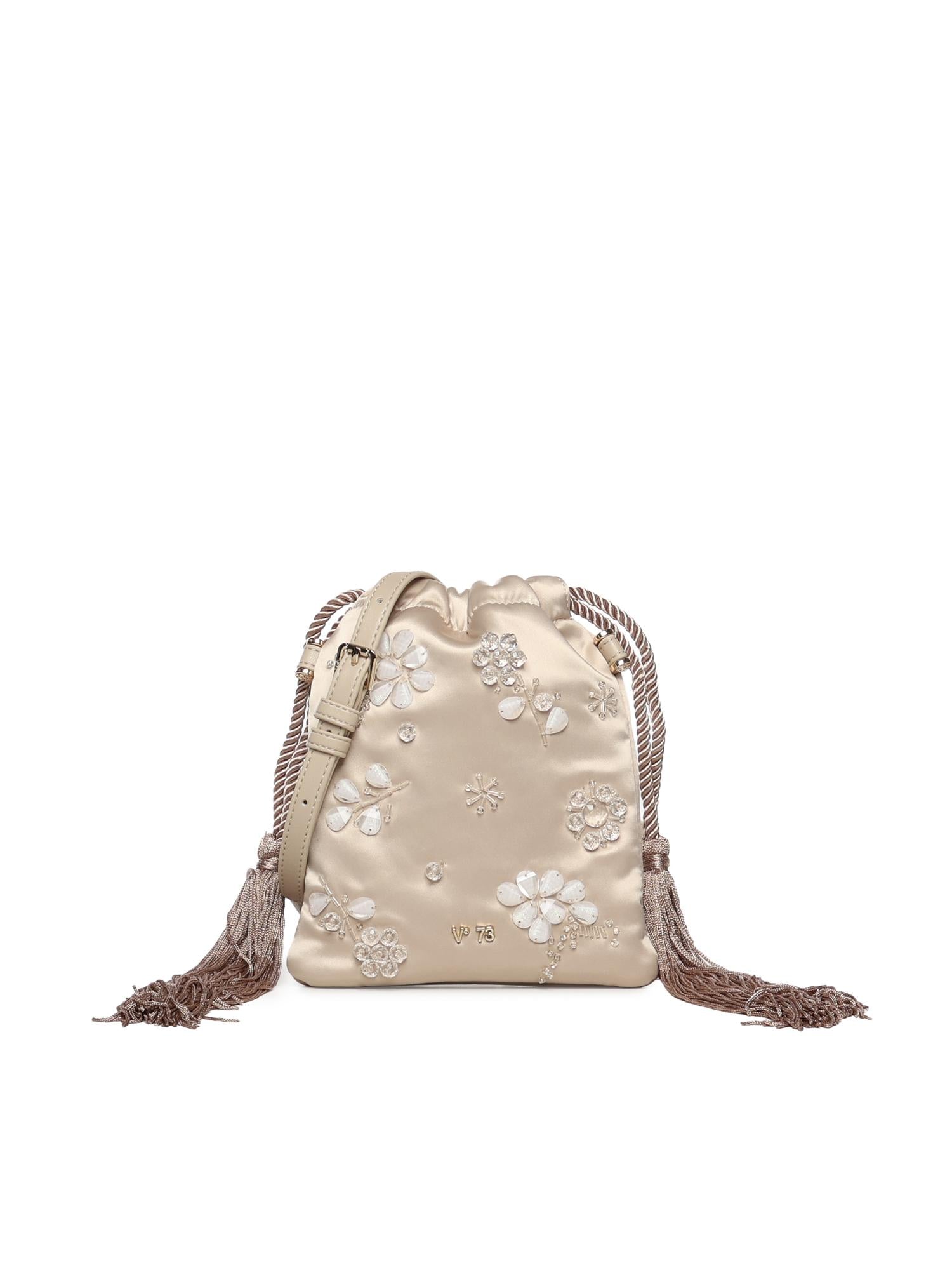 Mini bag Kayla con logo 73BS9MZ04 KAYLACHAMPAGNE V° 73 