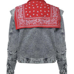 Giacca Cape in denim di cotone DFM09027DF121 BLUE WASH PDF CHANNEL 