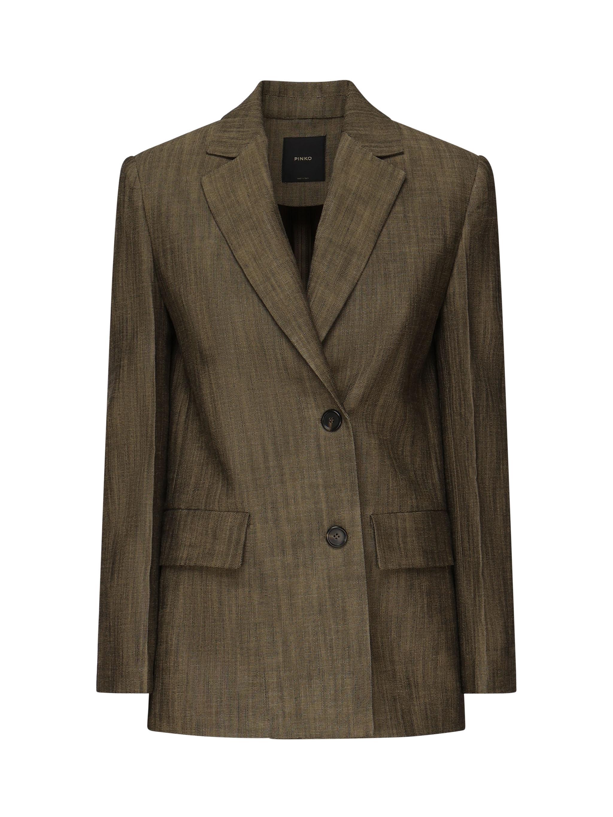 Blazer in tela con bottoni 104890 A2EJL63 PINKO 