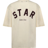 T-shirt Star in cotone con cristalli GUP01873 P00242111616 GOLDEN GOOSE 
