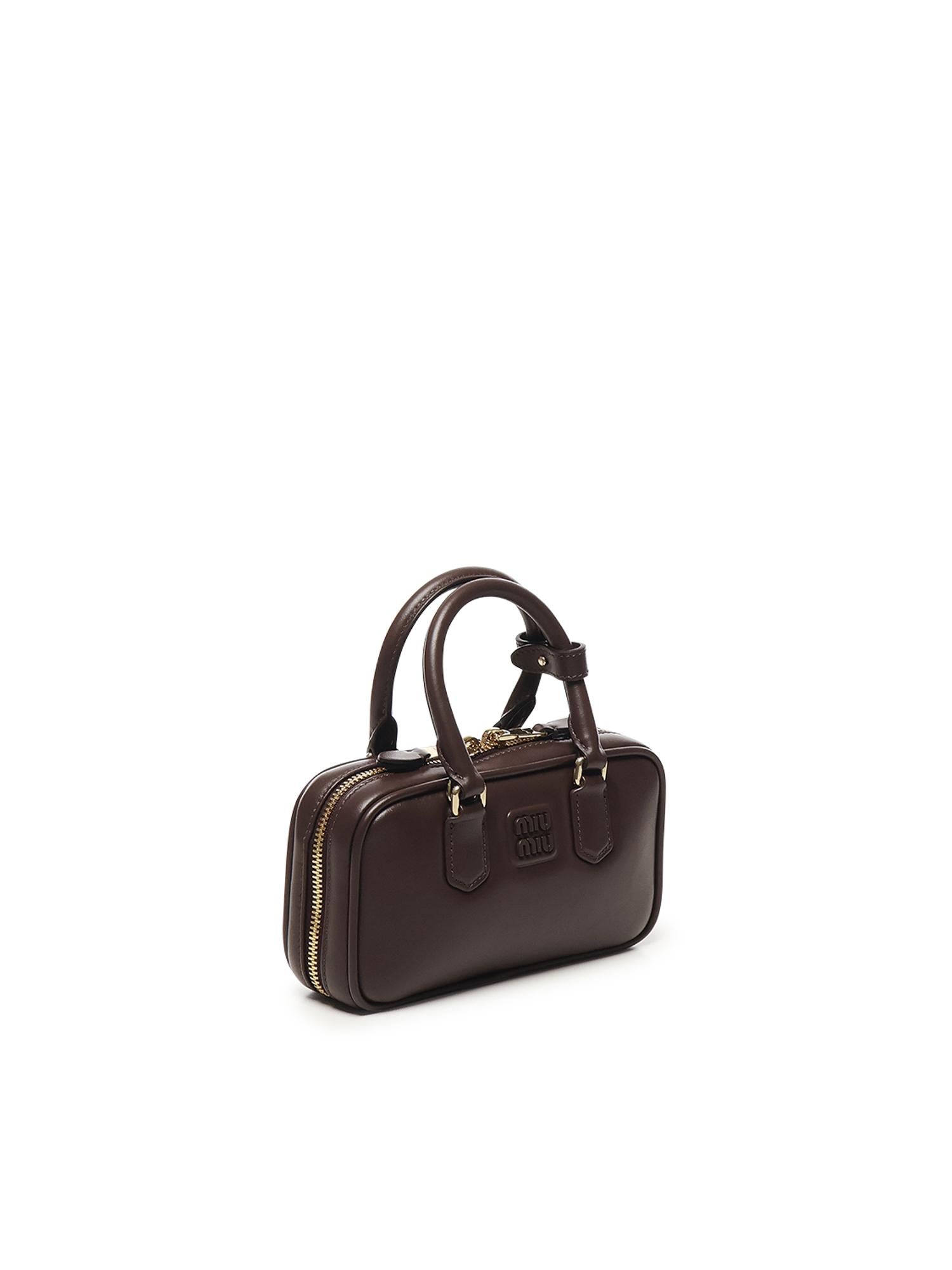 Mini borsa Arcadie in pelle 5BP088 ACR3F0NBL MIU MIU 